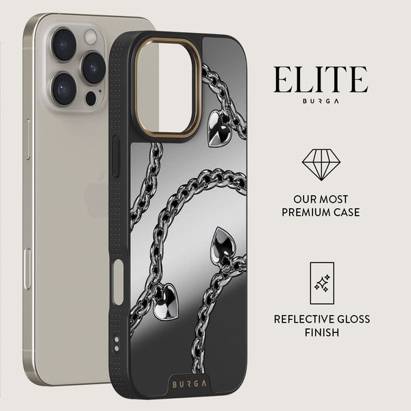 ELITE BURGA ハート iPhone16proケース iPhone 16 Pro Case, Cold Heart | BURGA