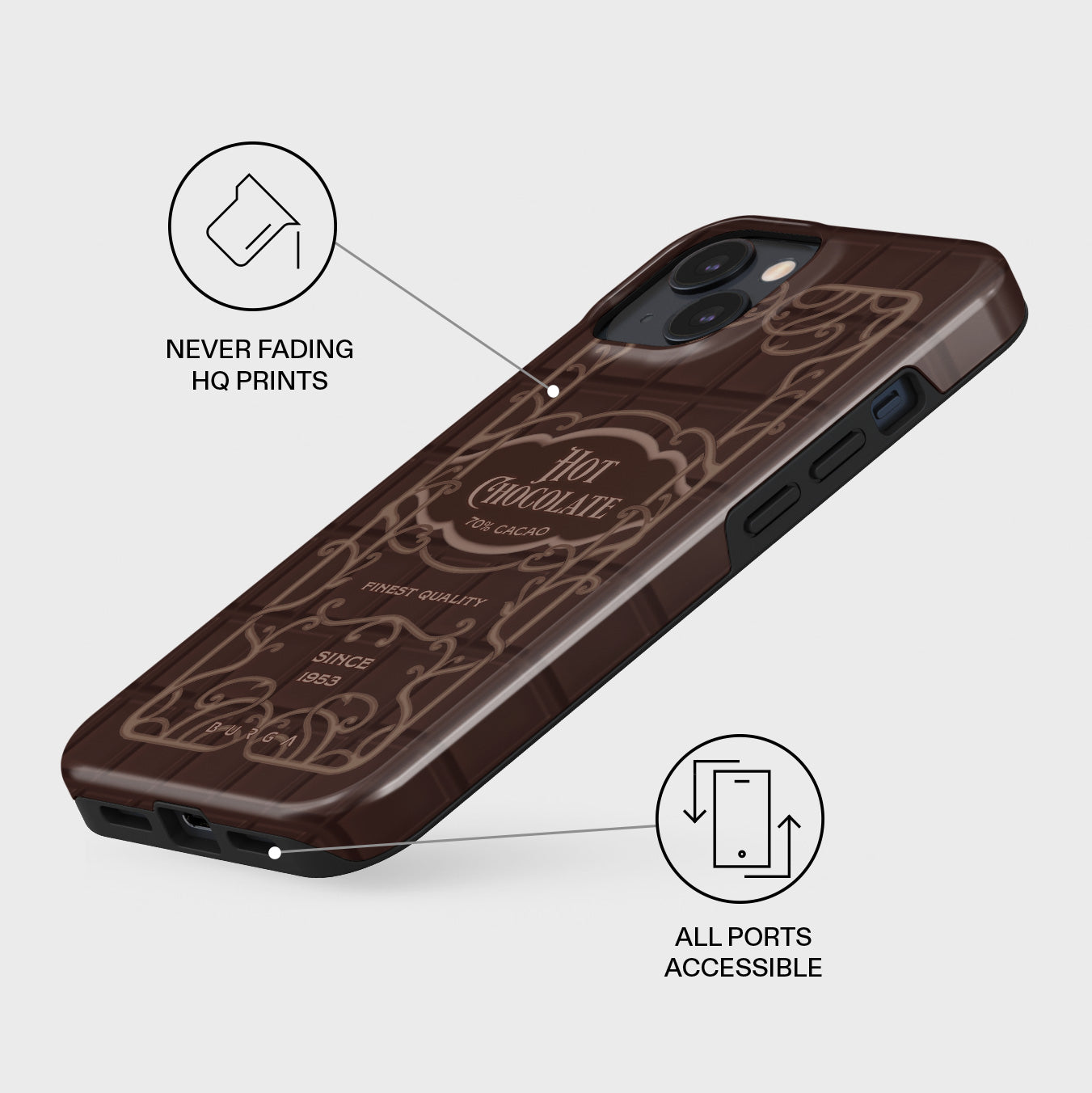 Hot Chocolate - iPhone 14 Plus Case | BURGA