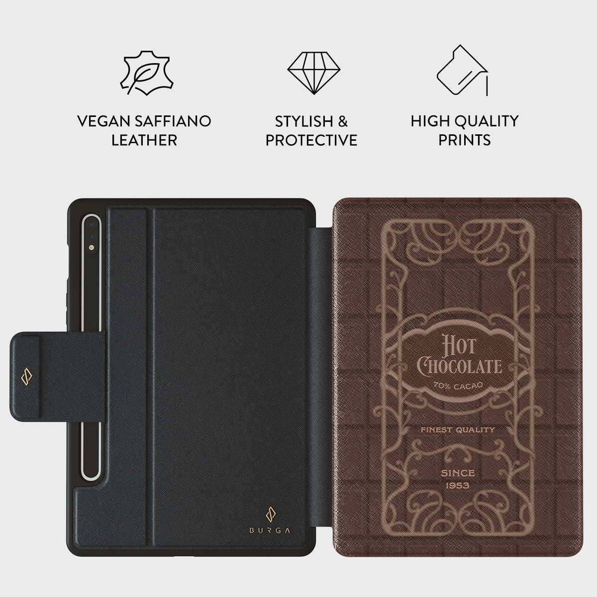 Hot Chocolate - Samsung Galaxy Tab S9 Case | BURGA