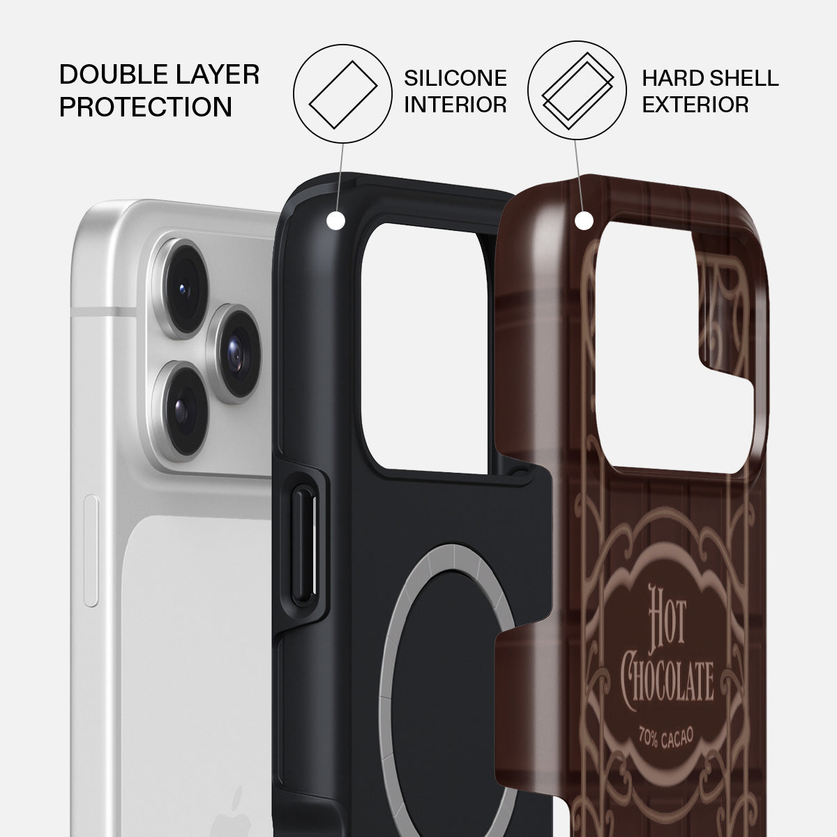 burga iphone17pro ケース　Hot Cocoa iPhone 17 Pro Max Case, Hot Chocolate | BURGA