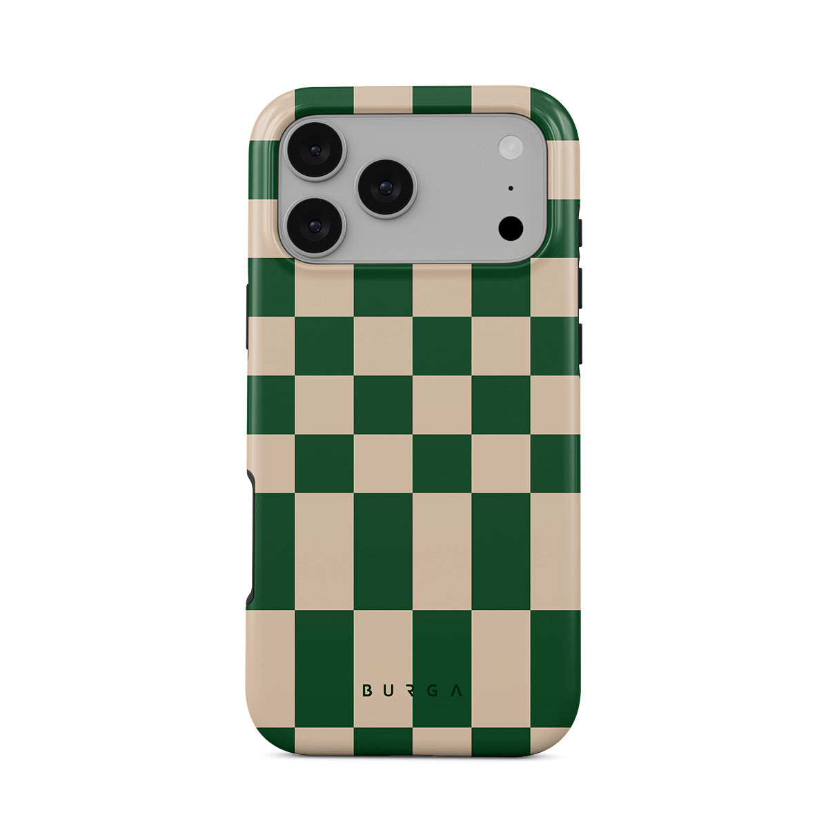 【未使用】BURGA iPhone17ケース チェッカー グリーン×ベージュ Checkers Phone Cases Collection | BURGA