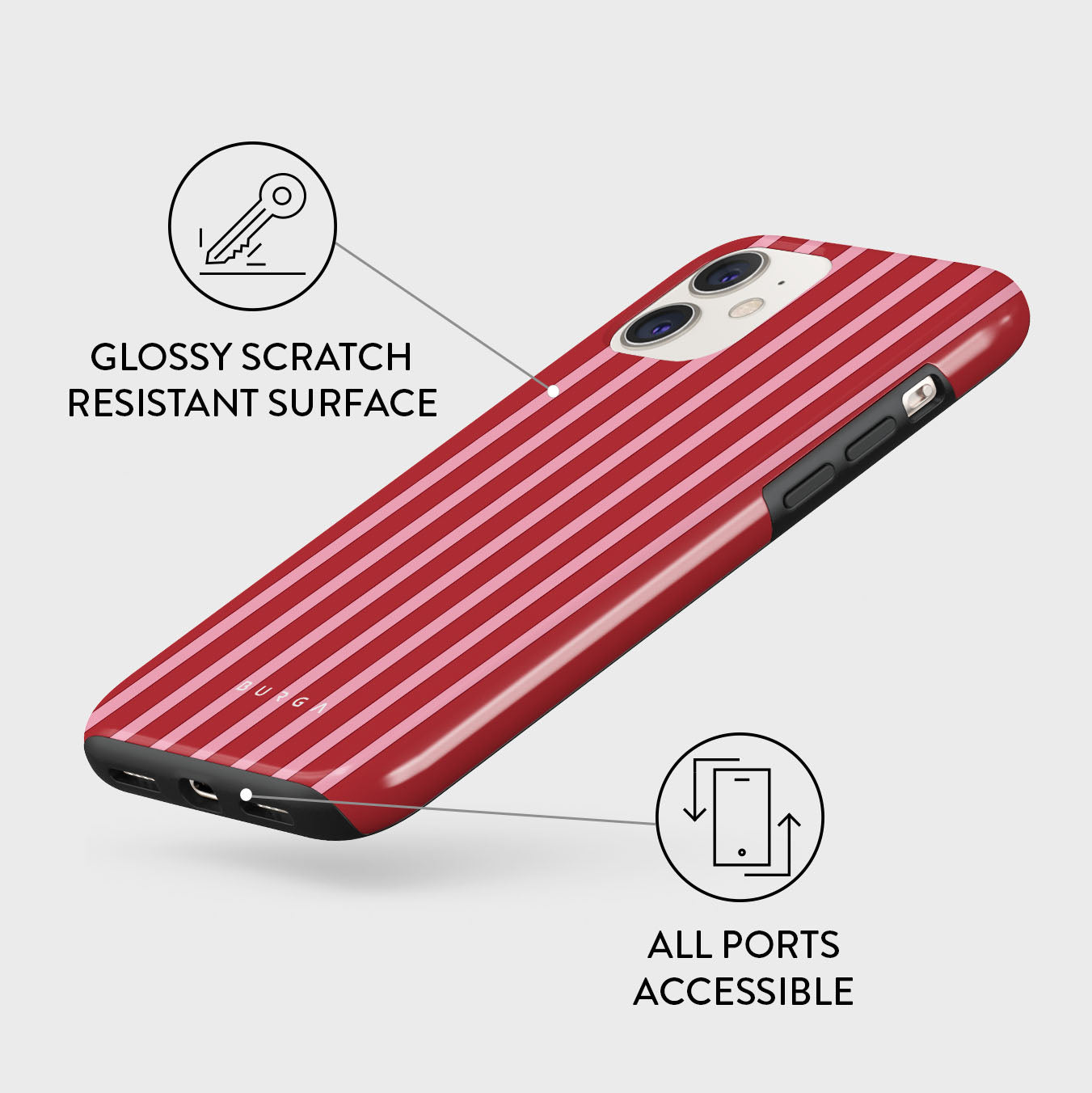 iPhone 11 Case, Strawberry Jam | BURGA