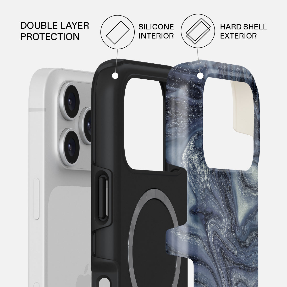 Navy Trench - Blue iPhone 17 Pro Case | BURGA