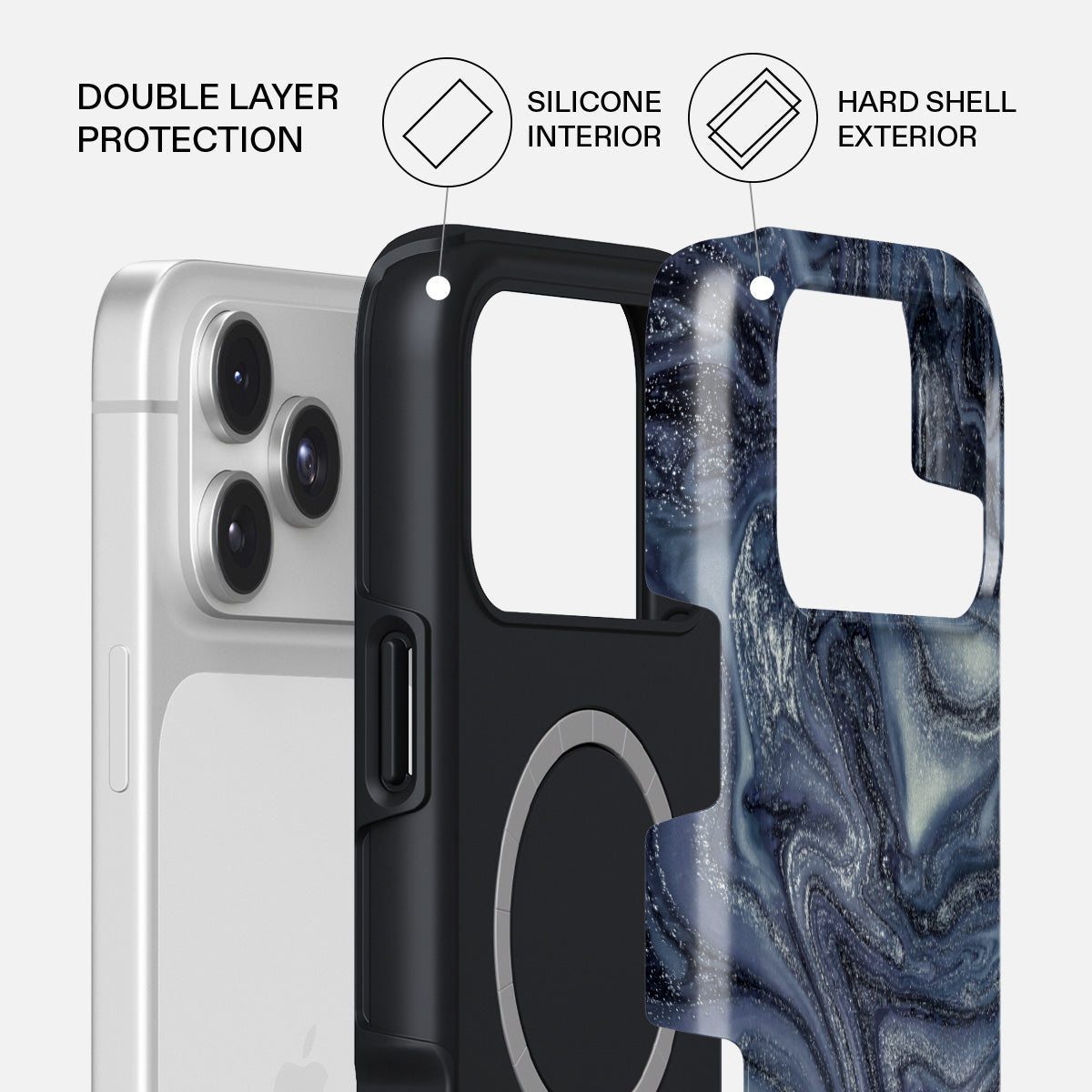 iPhone 17 Pro Max Case, Navy Trench | BURGA
