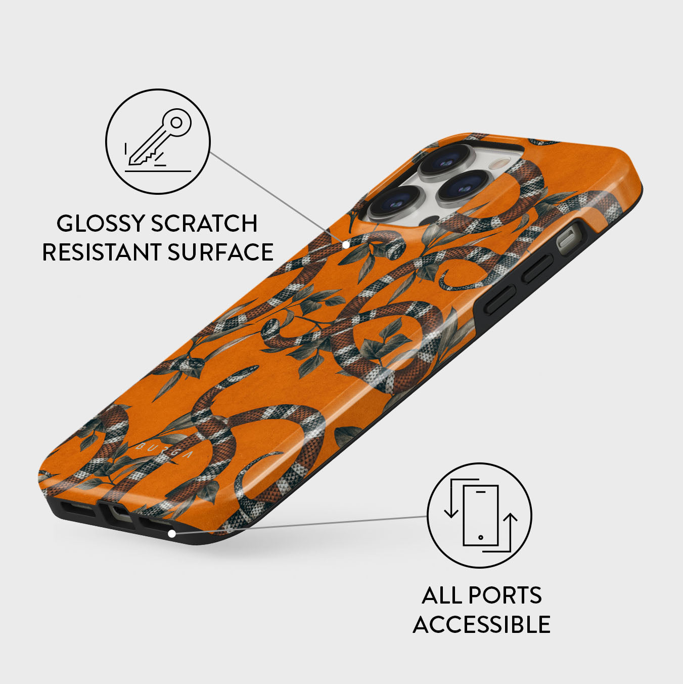 iPhone 13 Pro Case, Bitter Apricot | BURGA