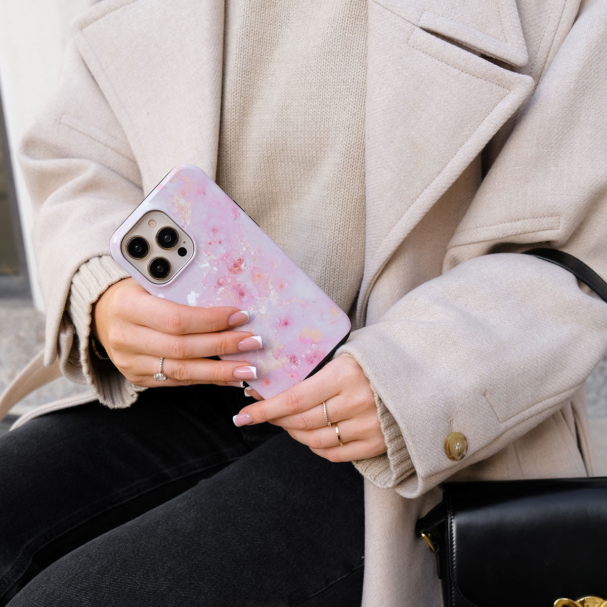 Golden Coral - Pink iPhone 17 Pro Max Case | BURGA