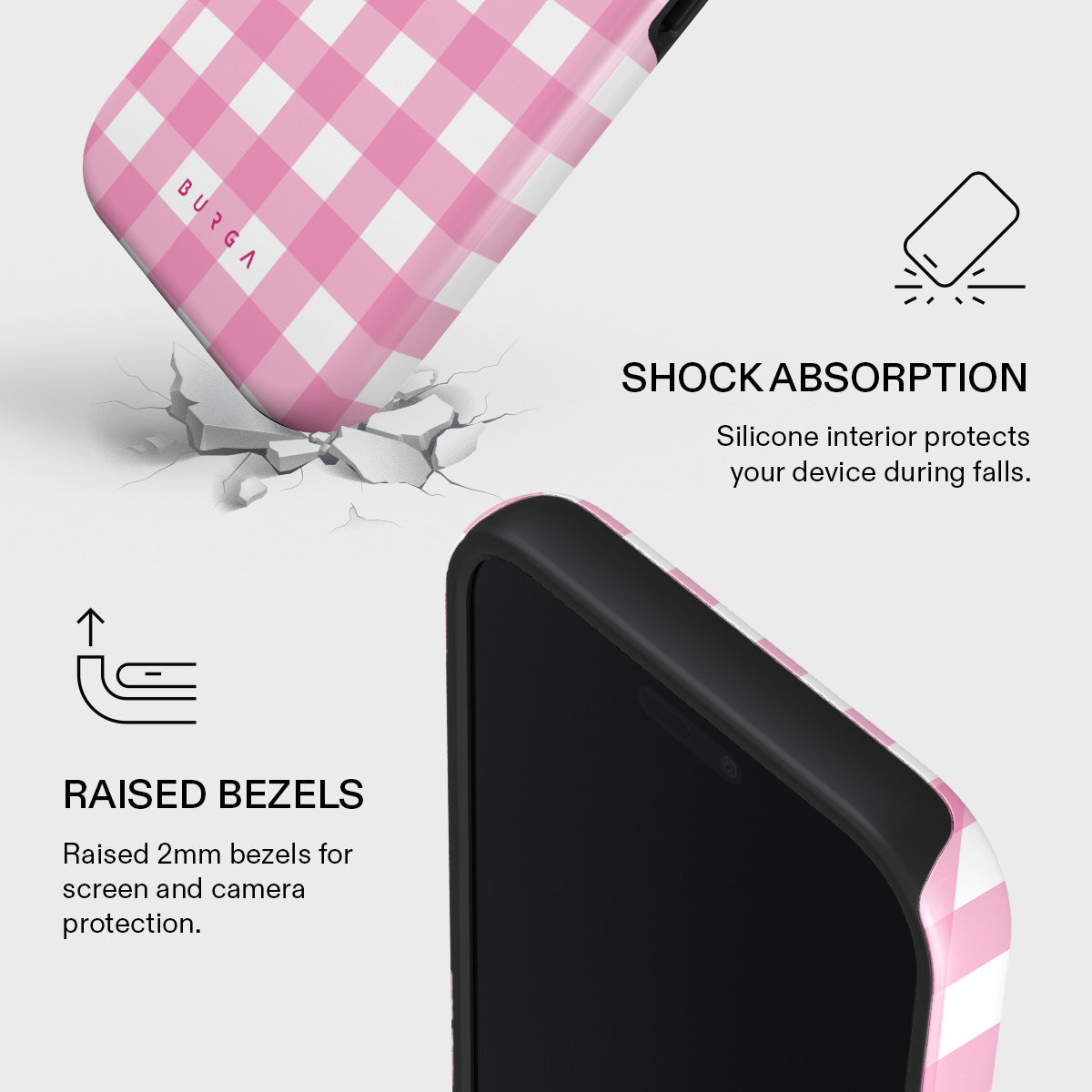 iPhone 17 Pro Max Case, Think Pink | BURGA