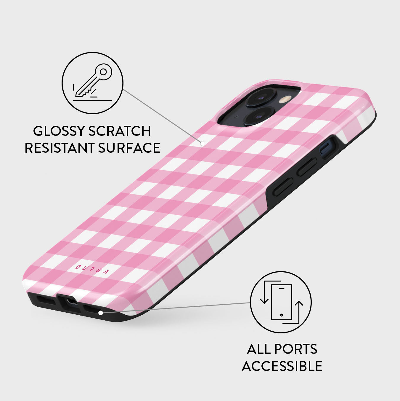 Think Pink - iPhone 14 Case | BURGA