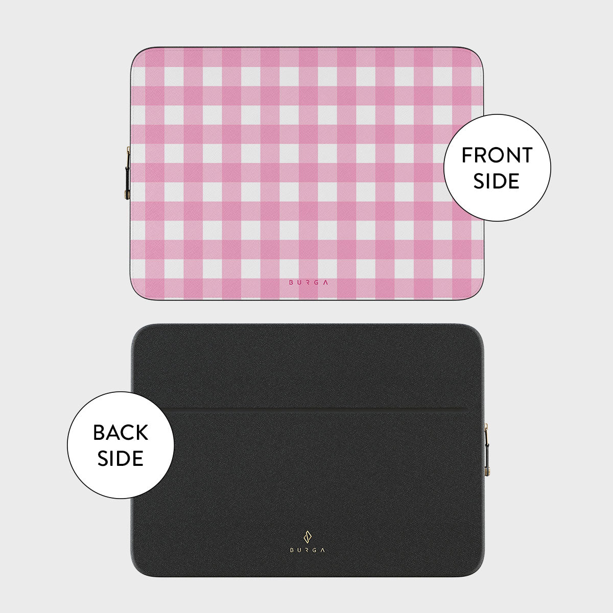 Think Pink - Leather Laptop Sleeve | BURGA