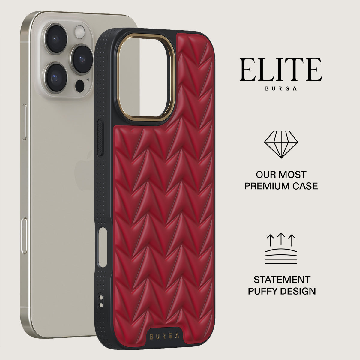 iPhone 16 Pro Case, Cherry | BURGA