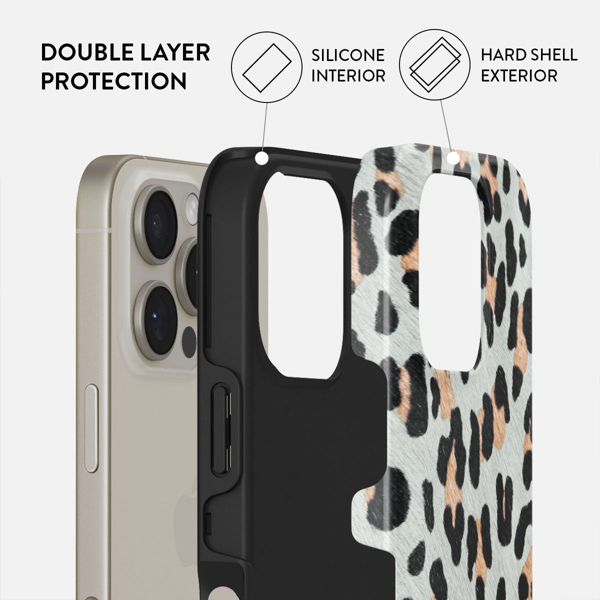 BURGA ヒョウ柄 iPhone用ケース iPhone 16pro iPhone 16 Pro Max Case, Baby Leo | BURGA