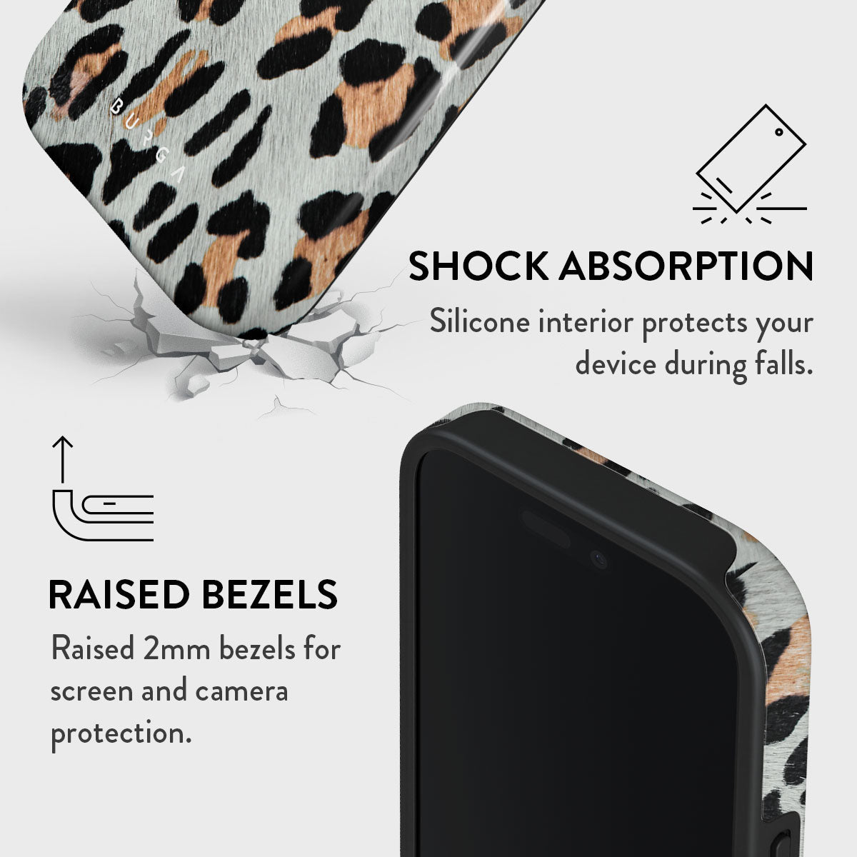 BURGA ヒョウ柄 iPhone用ケース iPhone 16pro iPhone 16 Pro Max Case, Baby Leo | BURGA